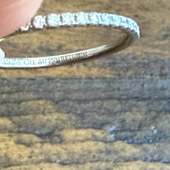 Tiffany & Co Diamond Metro Eternity Ring 18K White Gold - Picture 7 of 7